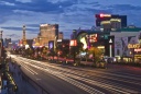 Las Vegas, le strip au crépuscule